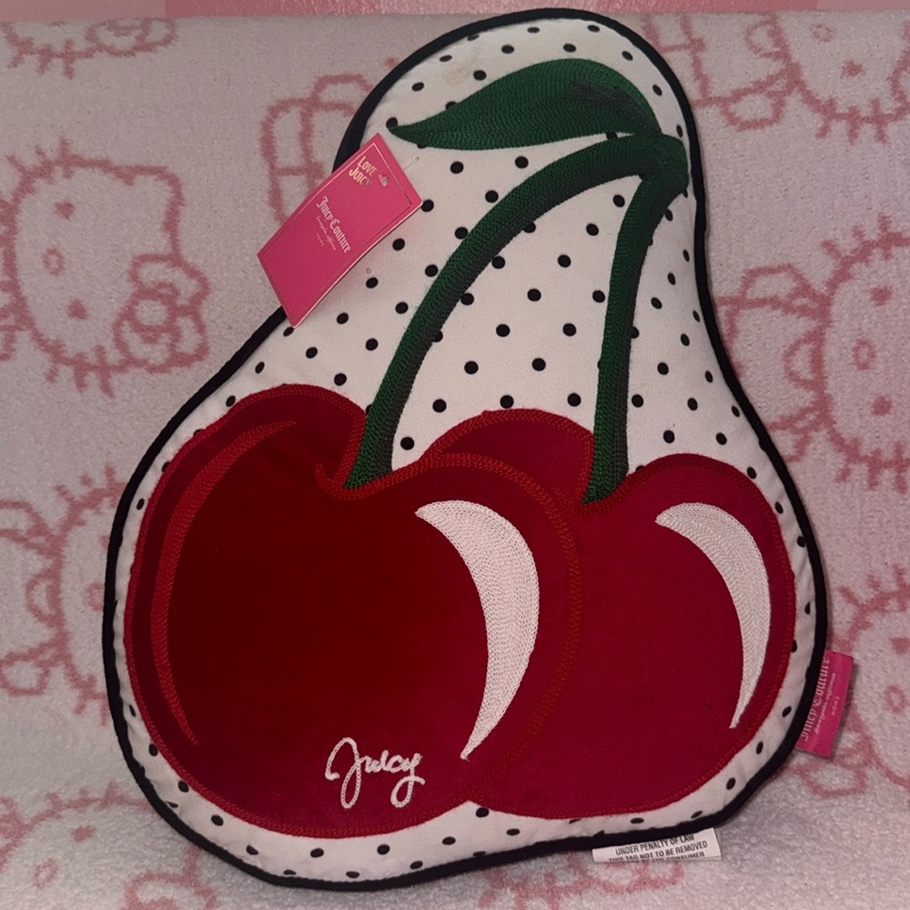 Juicy couture cherry pillow